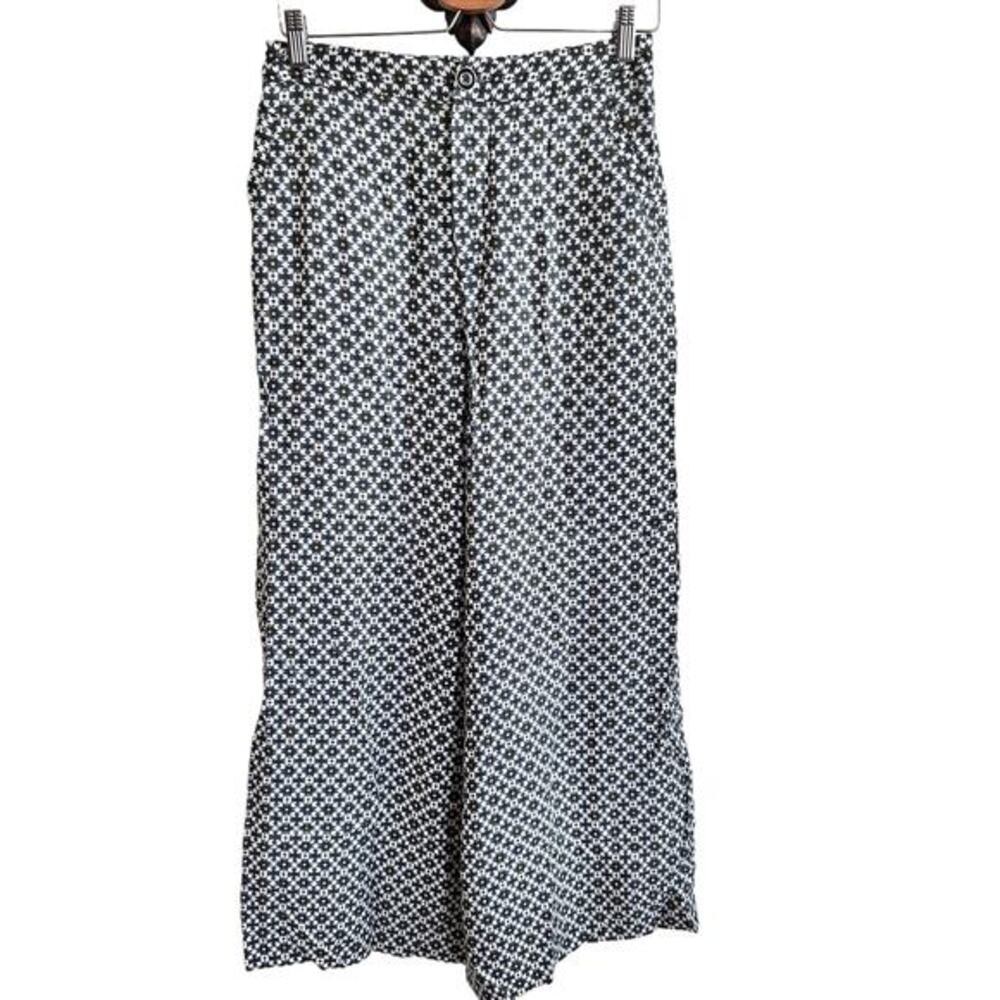 Maeve Anthropologie‎ 6 Callahan High Waist Wide Leg Printed Pants